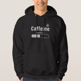 Sudadera con capucha para hombre – “Cargando cafeí