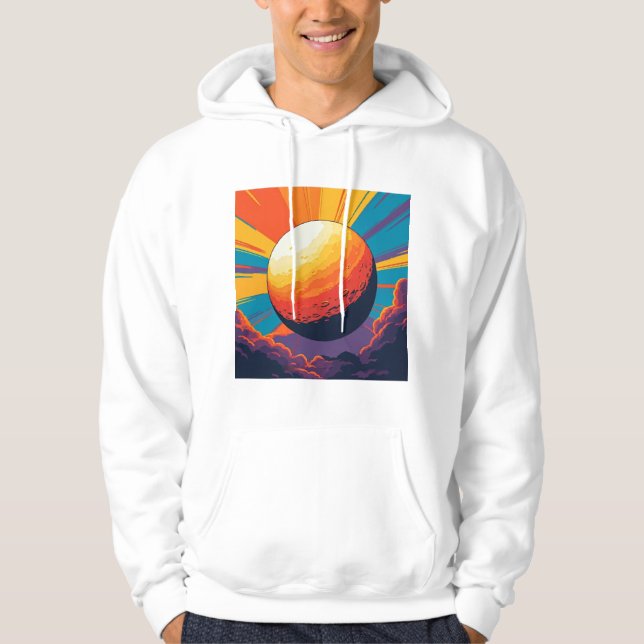 Sudadera con capucha para hombre Celestial Sunset (Anverso)