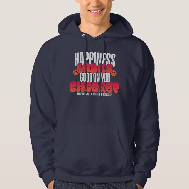 SUDADERA CON CAPUCHA PARA HOMBRE CON ASPECTO FELIZ (Anverso)