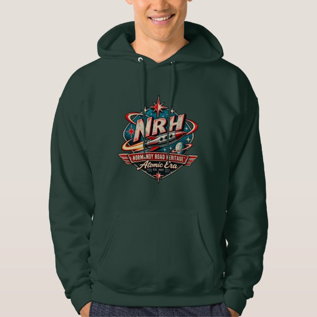 Sudadera con capucha para hombre Cosmic Diner Atom (Anverso)