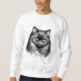 Sudadera con capucha para hombre de arte de gato p