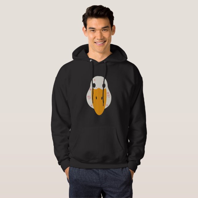 Sudadera con capucha para hombre de ganso con gran (Anverso completo)