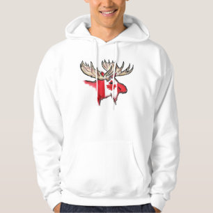 Sudadera con capucha para hombre de los alces del