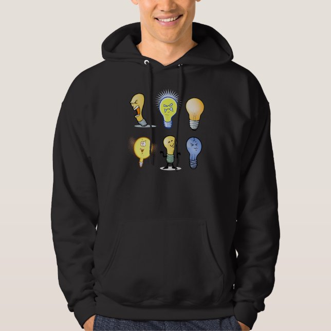 Sudadera con capucha para hombre de los caracteres (Anverso)