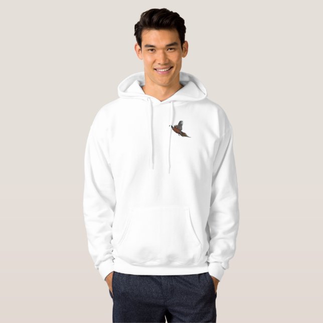 Sudadera con capucha para hombre del faisán en (Anverso completo)
