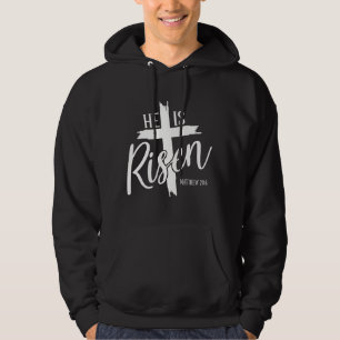 Sudadera con capucha para hombre Él ha resucitado