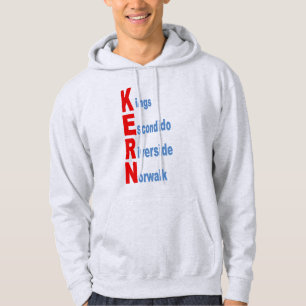 Sudadera con capucha para hombre gris CALIFORNIA  