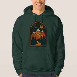 Sudadera con capucha para hombre paisaje celestial