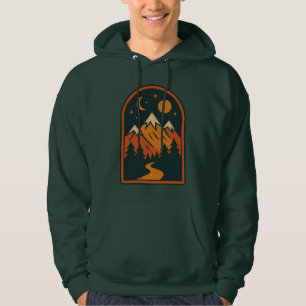 Sudadera con capucha para hombre paisaje celestial