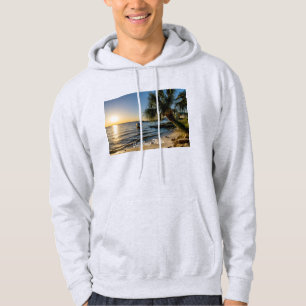 Sudadera con capucha para hombre puesta de sol de