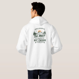 Sudadera con capucha para hombre Too Much For You 