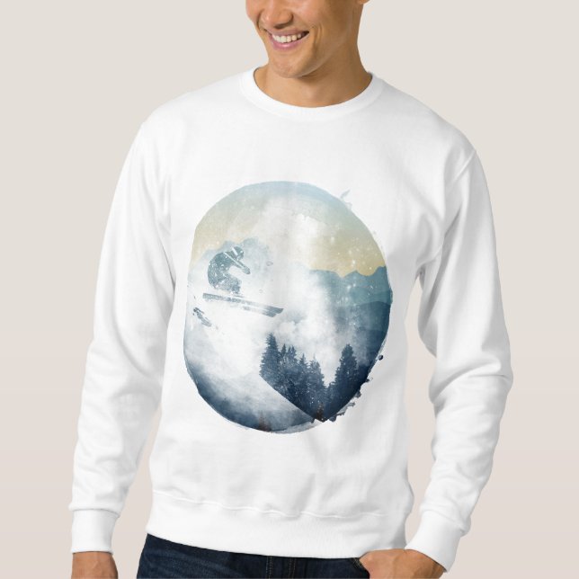 Sudadera con capucha para hombre Winter Mountain S (Anverso)