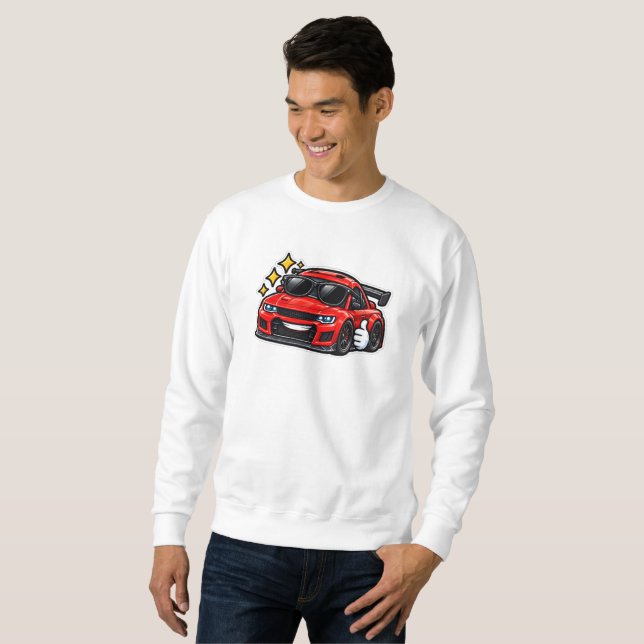 Sudadera con capucha para hombres amantes de Funny (Anverso completo)