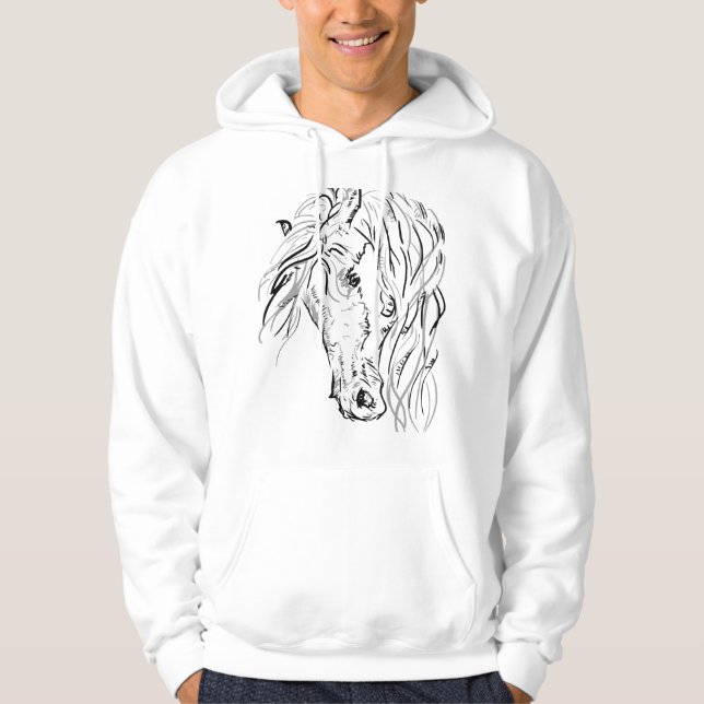 Sudadera con capucha para hombres Artistic Wild Ho (Anverso)