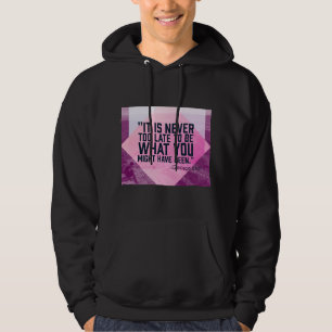 Sudadera con capucha para hombres con cita inspira