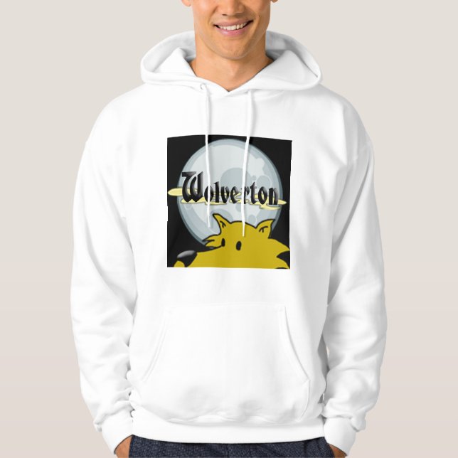 Sudadera con capucha para hombres con logo de Wolv (Anverso)