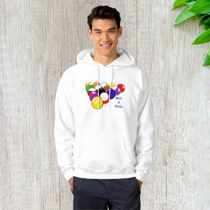 Sudadera con capucha para hombres de billar Pot A