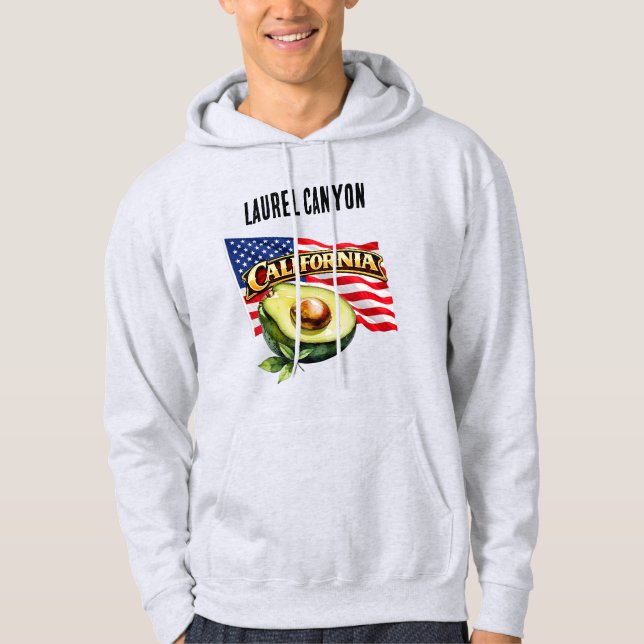 Sudadera con capucha para hombres de California (Anverso)