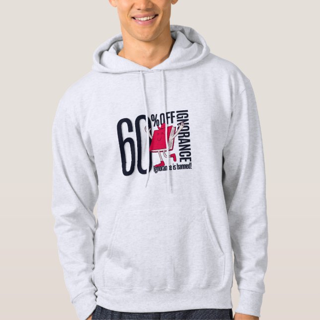 Sudadera con capucha para hombres divertida con 60 (Anverso)