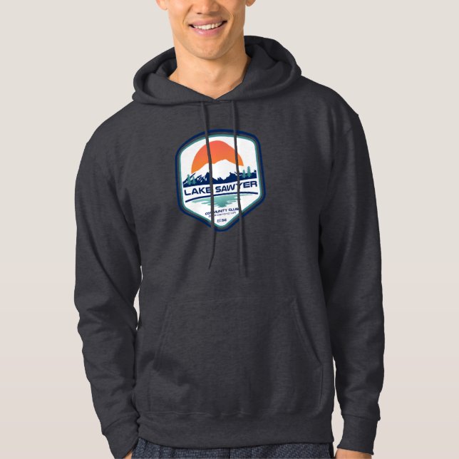 Sudadera con capucha para hombres Lake Sawyer (Anverso)