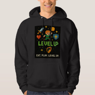 Sudadera con capucha para hombres Level Up Gamer –