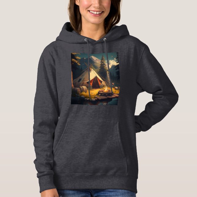 Sudadera con capucha para mujer (Anverso)