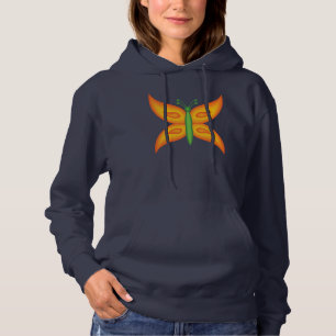 Sudadera con capucha para mujer Alien Butterfly