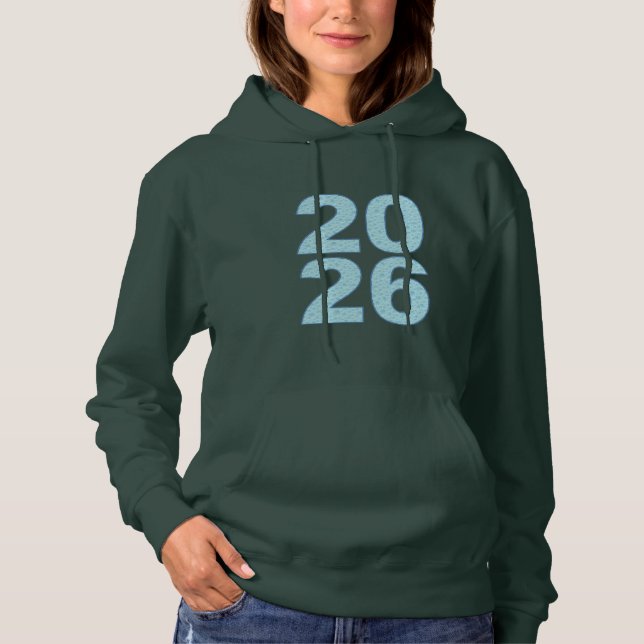 Sudadera con capucha para mujer bosque profundo BU (Anverso)
