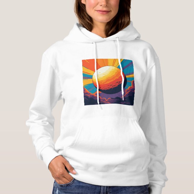 Sudadera con capucha para mujer Celestial Sunset (Anverso)