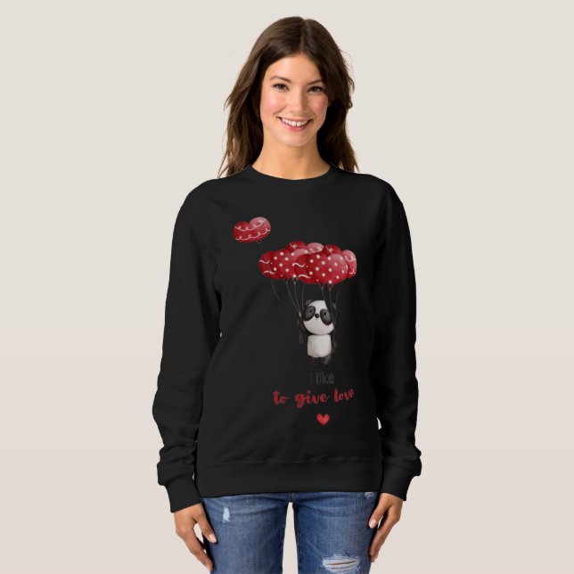 Sudadera con capucha para mujer Corazón de rosa ro (Anverso completo)