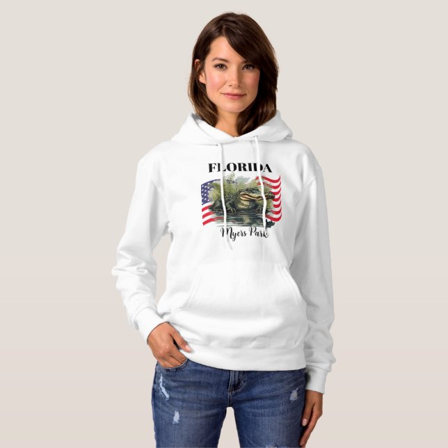 Sudadera con capucha para mujer de Florida (Anverso completo)