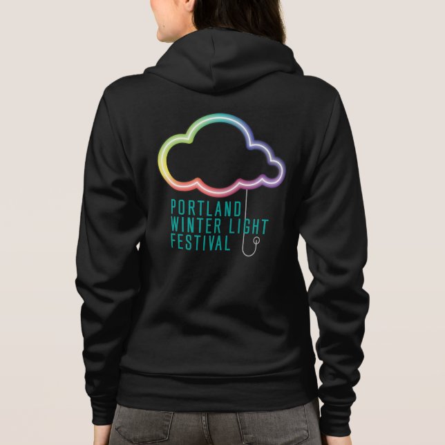 Sudadera con capucha para mujer de la cremallera (Reverso)
