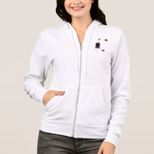 Sudadera con capucha para mujer del paño grueso y