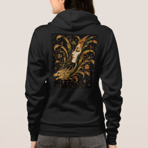 Sudadera con capucha para mujer Dragon Lady Arte