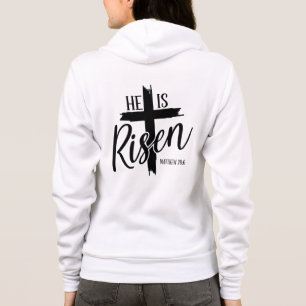 Sudadera con capucha para mujer Él ha resucitado
