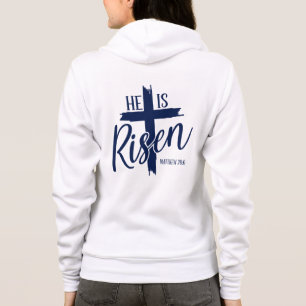 Sudadera con capucha para mujer Él ha resucitado