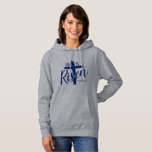 Sudadera con capucha para mujer Él ha resucitado