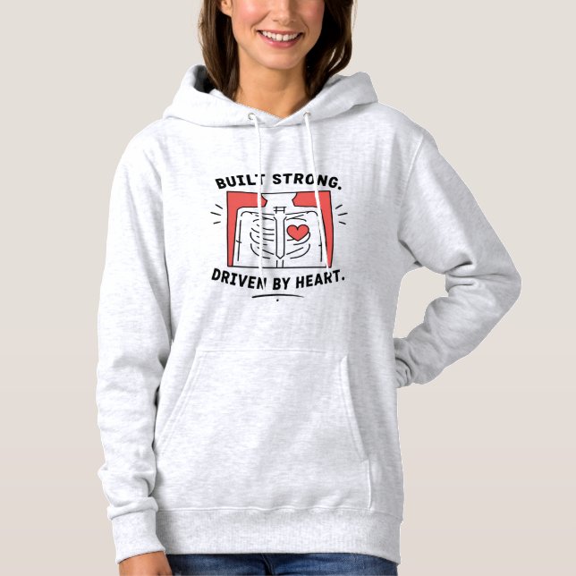 Sudadera con capucha para mujer | Gráfico minimali (Anverso)