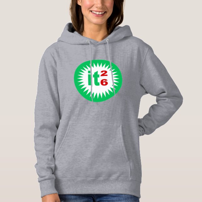 Sudadera con capucha para mujer gris  SUN  ITALIA  (Anverso)