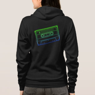 Sudadera con capucha para mujer Neon Verde/Azul Os