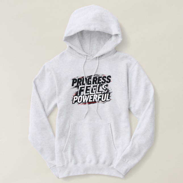 Sudadera con capucha para mujer Progress Feels Pow (Diseño del anverso)