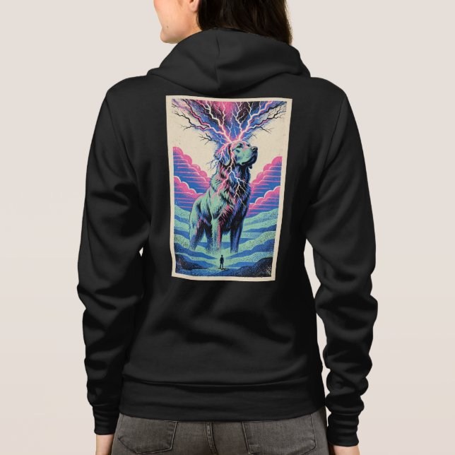 Sudadera con capucha para mujer Psychedelic Cosmic (Reverso)