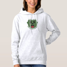 Sudadera con capucha para mujer Zombie sin cerebro