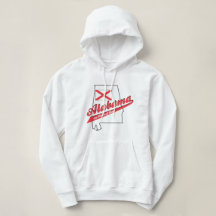 Sudadera con capucha para mujeres Alabama Heart of