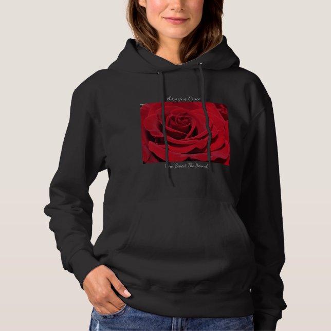Sudadera con capucha para mujeres Amazing Grace RR (Anverso)