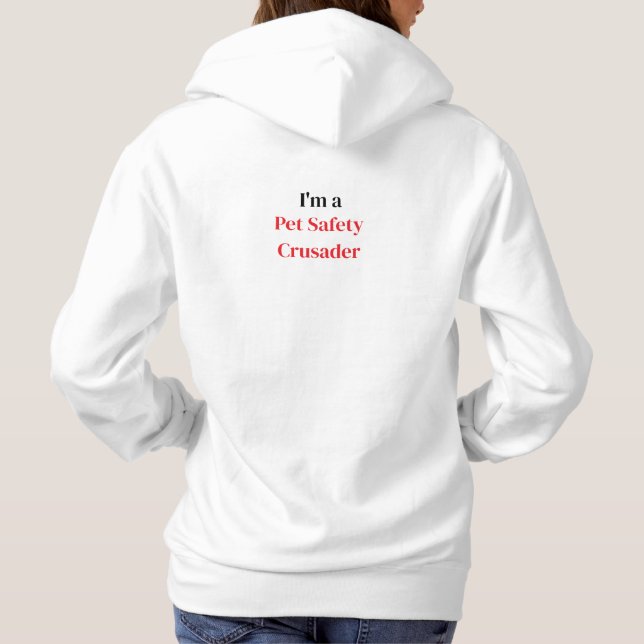 Sudadera con capucha para mujeres Cruzado de segur (Reverso)