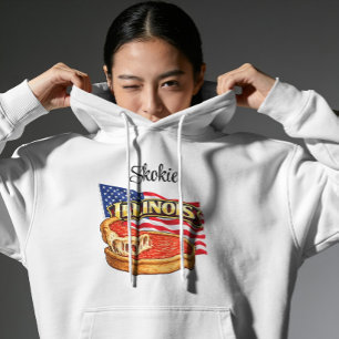Sudadera con capucha para mujeres de Illinois