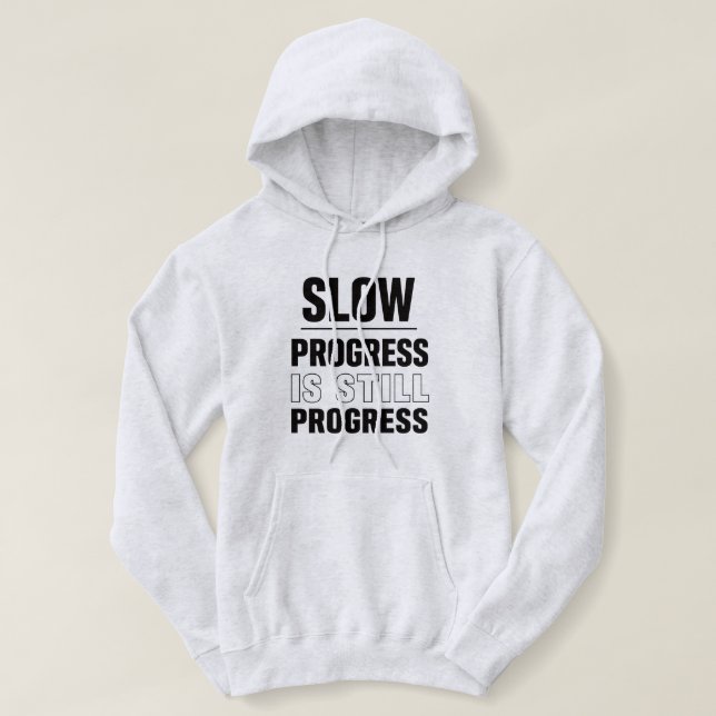 Sudadera con capucha para mujeres | El progreso le (Diseño del anverso)