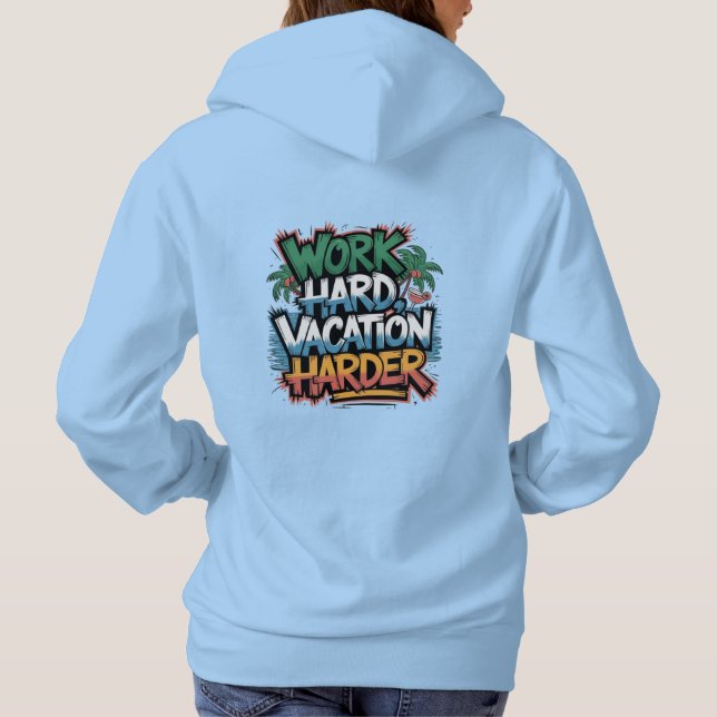 Sudadera con capucha para mujeres elegante  (Reverso)