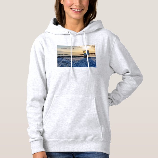 Sudadera con capucha para mujeres Gold Hour Destin (Anverso)